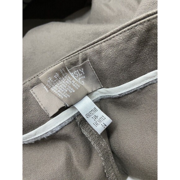 Chicos Fabulously Slimming long Pants Women's Size Size 8 Short Mocha Brown - Picture 5 of 6